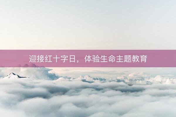 迎接红十字日，体验生命主题教育