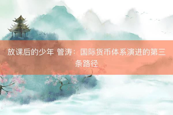 放课后的少年 管涛：国际货币体系演进的第三条路径